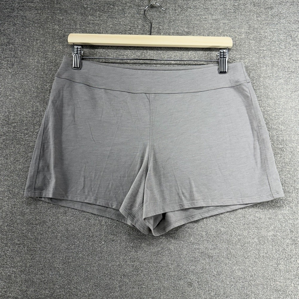 Lunya Good In Bed Pajama Shorts Women Size Medium Gray Soft Comfy